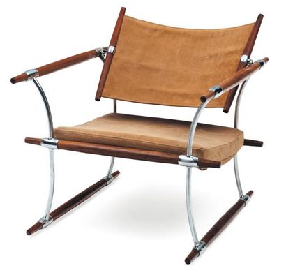 JENS H. QUISTGAARD (1919-2008) Fauteuil modèle « Cigare » ou « Stokkestol » Palissandre...