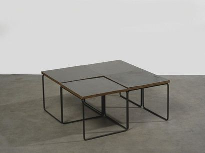 Pierre GUARICHE (1926-1995) Set of 4 « volante » nesting tables by Pierre Guariche...