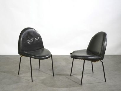 Joseph-André MOTTE (1925-2013) Paire de chaises « Langue » modèle « 771 »

Simili...