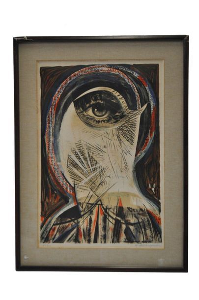 Henri de WAROQUIER (1882-1970) L'oeil Lithographie signée en bas à droite et numérotée...