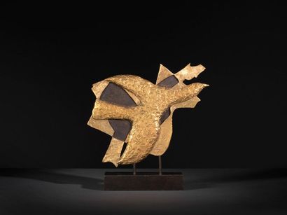 Georges BRAQUE (1882 - 1963) Headache 

Bronze proof with gold and silver patina,...