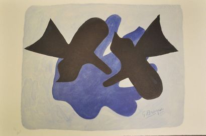 Georges BRAQUE (1882 - 1963) Birds 

Lithograph on arches vellum, signed in the plate,...