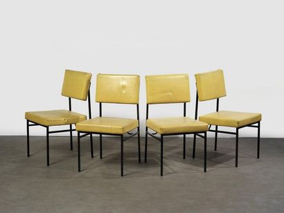 null Antoine Philippon (1930-1995) & Jacqueline Lecoq (Née en 1932) Série de 4 chaises...
