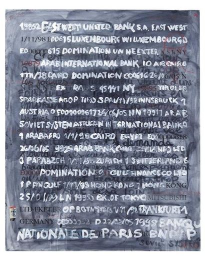 DENIS Robert Soviet System, 2008 Huile et collage sur toile. Signée et datée en bas...