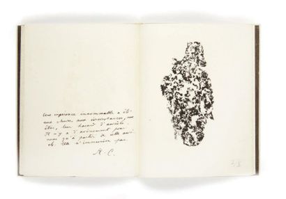 René CHAR. Les Dentelles de Montmirail. [Alès], PAB, 1960.
In-4, veau blanc, dos...