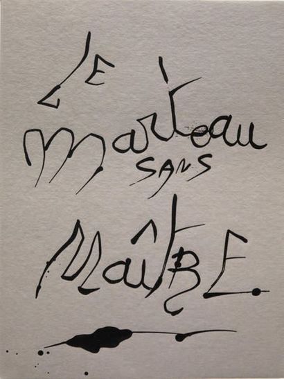 René CHAR. Le Marteau sans maître. Paris, Le Vent d'Arles, 1976.
In-folio, en feuilles,...