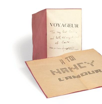 [Louis ARAGON]. Voyageur, poëme par l'auteur de “Voyages”. Sans lieu [La Chapelle...