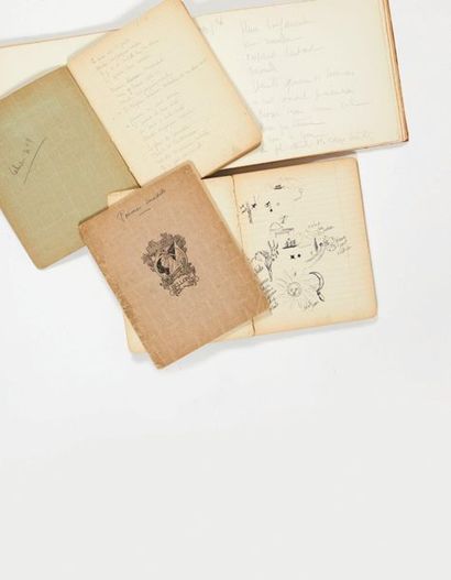 Robert DESNOS. Quatre cahiers de poèmes autographes. Sans lieu ni date [1940-1941].
3...