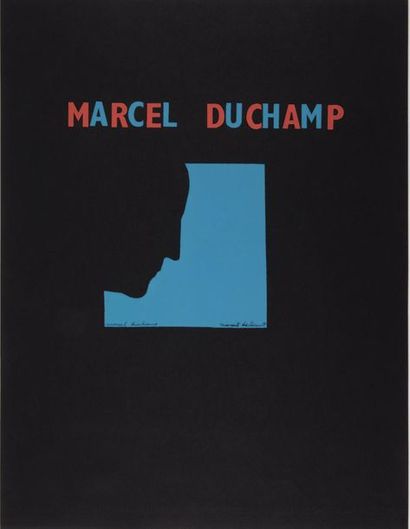 Marcel DUCHAMP. Autoportrait de profil. Sans lieu ni date [Paris, 1959].
2 sérigraphies...