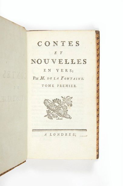 LA FONTAINE, Jean de. 
Contes et nouvelles en vers. Londres, s.d. [après 1722].
2...