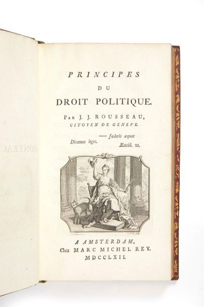 ROUSSEAU, Jean-Jacques. 
[Du Contrat Social] Principes du droit politique. Amsterdam,...