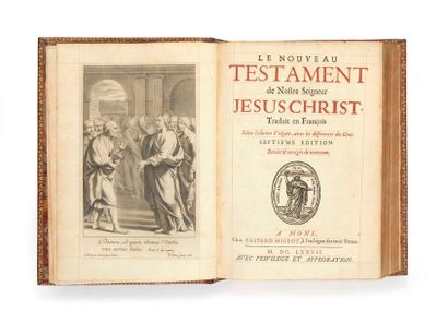 [BIBLE]. 
Le Nouveau Testament de nostre seigneur Jesus Christ, traduit en françois...