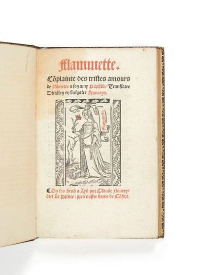 BOCCACCIO, Giovanni. 
Flame. Lament of Flammette's sad love affair with his amy Pamphile.
Translate...