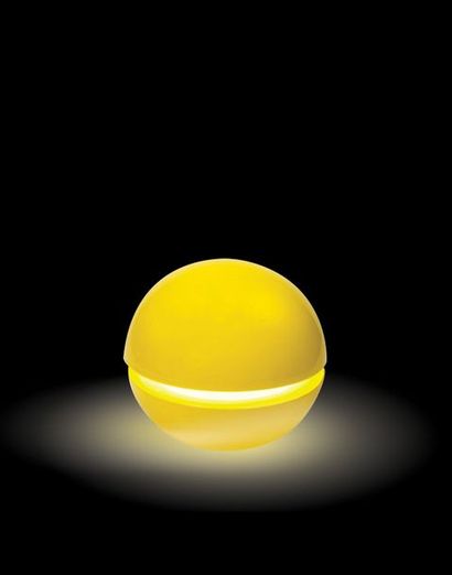 PAOLA PAGANI & CARLO PELLEGRINI(XXE SIÈCLE) Lampe modèle «Luna» Céramique émaillée...