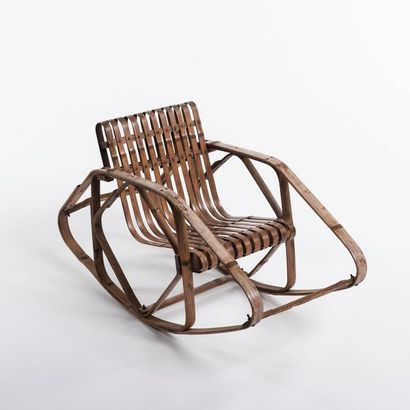 SHIBAYAMA SANGYO FACTORY (XXè siècle) 
A child chair
Bamboo and metal
Manufacture...