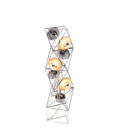 FRANCESCO RAGAZZO (XXE SIÈCLE) 
Floor lamp model "Poliedra"
Chrome-plated metal and...