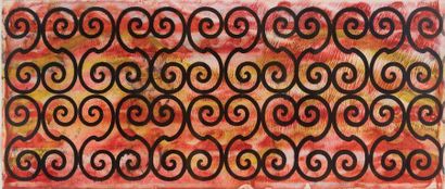 Philip TAAFFE (né en 1955) 
Untitled,2001
Mixed media on board.
Signed and dated...