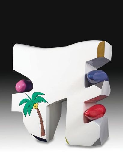 GARY WEBB (NÉ EN 1973) 
To be titled,2006
Painted resin.
Sprayed Q-Cell
H_60 cm (a...