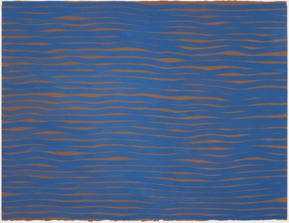 Sol Lewitt (1928-2007) 
Lines in color,2003
Gouache on board.
Signed and dated lower...