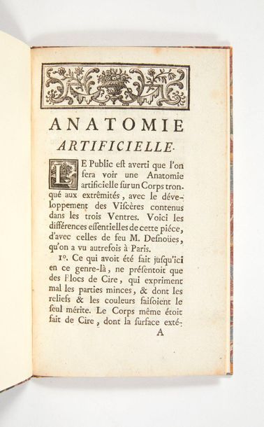 null [DUCK]. Artificial anatomy. (Paris), de l'imprimerie de Le Prieur, n.d. (permission...