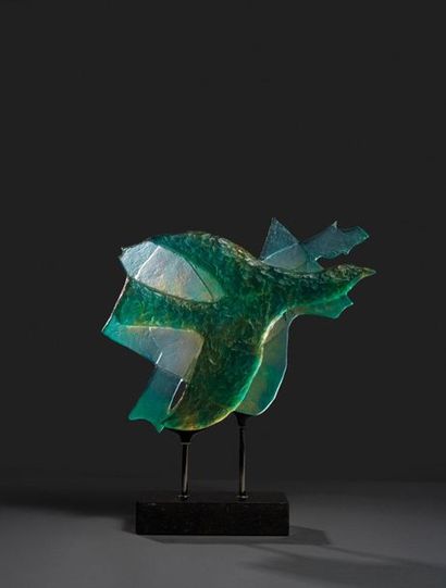 Georges BRAQUE (1882-1963) 
Céphalée, 2006
Sculpture en cristal Daum.
Signée et numérotée...