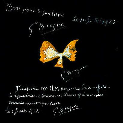 Georges BRAQUE (1882-1963) 
Séléné
Daum crystal sculpture.
Signed and numbered 7/8.
Stamp...