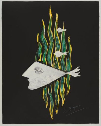 Georges BRAQUE (1882-1963) 
Hébé
Lithographie.
Signée en bas à droite.
Lithography
Signed...