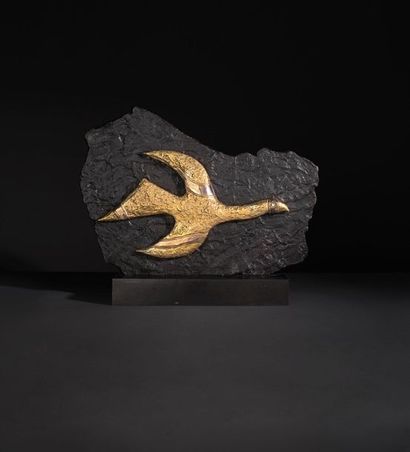 Georges BRAQUE (1882-1963) 
Tithonos, 1962-2012
Sculpture en bronze.
Cachet du fondeur...