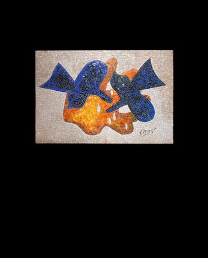 Georges BRAQUE (1882-1963) 
The Blue Birds - Homage to Picasso
Mosaic made by Heïdi...