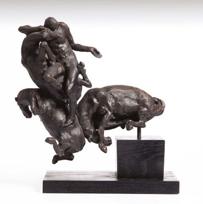 ETTORE GRECO (PADOVA 1969) 
Cavalli
Bronzo
Firmato
Chevaux
Bronze
Signé
33 x 32 ...