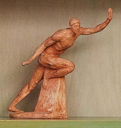 ETTORE GRECO (PADOVA 1969) 
Piccolo Atleta in movimento
Terracotta (the braccia restaurate)....