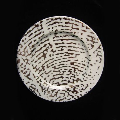 CE?SAR BALDACCINI (1921-1998) Empreintes
Set of 6 Limoges porcelain plates, representing...