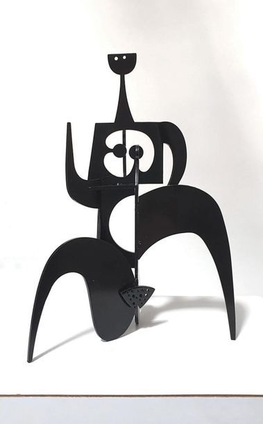 Philippe HIQUILY (1925-2013) Marathonienne, 2019 Sculpture en fonte de me?tal peinte...