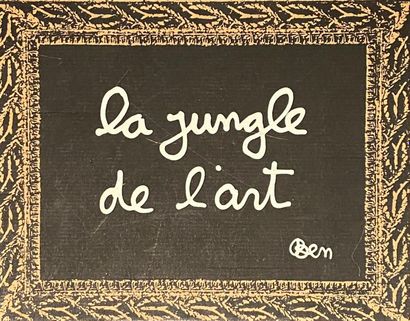 **BENJAMIN VAUTIER dit BEN (né en 1935) La jungle de l'art. Coffret à jeu édité par...