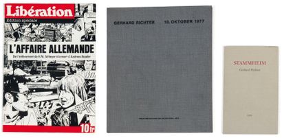null Ensemble de trois ouvrages et une affiche: «Libération»: L'affaire allemande»....