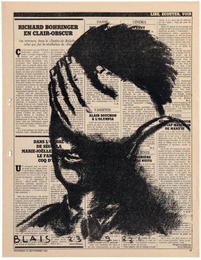 BLAIS, JEAN-CHARLES (1956) Journal «Le Matin» du 23 septembre 1983. «Jean-Charles...
