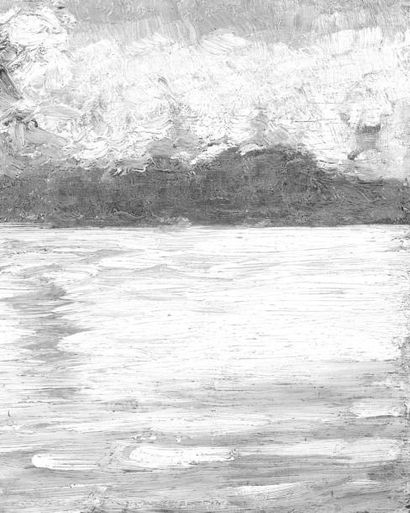 KEES VAN DONGEN (1877-1968) Paysage au crépuscule, circa 1904 Huile sur panneau de...
