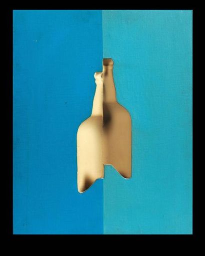 ROY ADZAK (1927-1988) Space Object, 1965 Huile sur toile et plâtre. Signé, titré...
