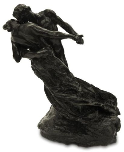 CAMILLE CLAUDEL (1864-1943) La valse, 1895 Epreuve en bronze à patine brun vert....