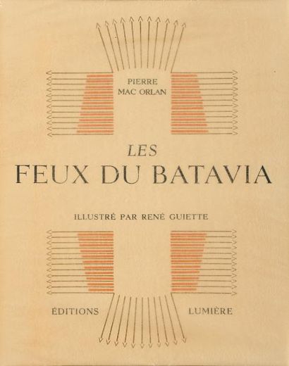 RENÉ GUIETTE (1893-1976) Les feux du Batavia, vers 1944 Exemplaire hors commerce...
