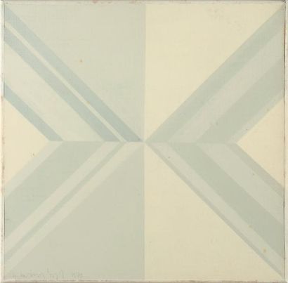 GILBERT SWIMBERGHE (1927) Composition, 1972 Huile sur toile. Signée et datée en bas...