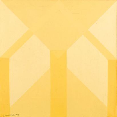 GILBERT SWIMBERGHE (1927) Composition, 1979 Huile sur toile. Signée et datée en bas...