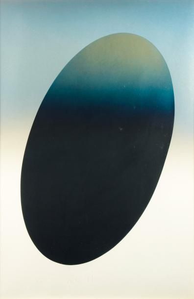 LARRY BELL (NÉ EN 1939) El in 18, 1980-81 peinture métal vaporisée sur papier. Signée...