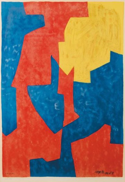 SERGE POLIAKOFF (1906-1969) Sans titre Lithographie d'interprétation signée dans...