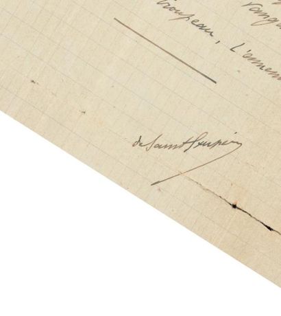 SAINT-EXUPÉRY, Antoine de Poème autographe signé « de Saint-Exupéry », 2 ½ pages...