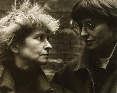 SUZANNE LAFONT (NÉE EN 1949) F.Diemer and V.Pietralunga, Paris, 1992. Black and white...