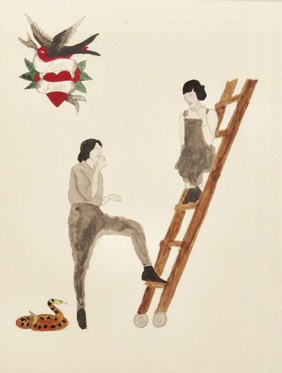 Diane Swicska Untitled, 2012. Watercolour on paper. H_32,5 cm W_25 cm 