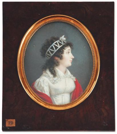 LOUIS-MARIE AUTISSIER (VANNES, 8 FÉVRIER 1772-BRUXELLES, 20 SEPTEMBRE 1830) Portrait...