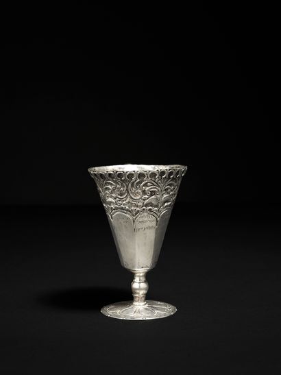 null A rare and important silver cup
Tlemcen, Algeria, circa 1900
This cup is elegantly...