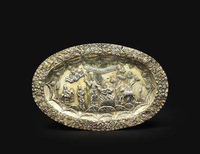 null A silver Pydion Haben tray
Lemberg, early 19th century
This tray represents...
